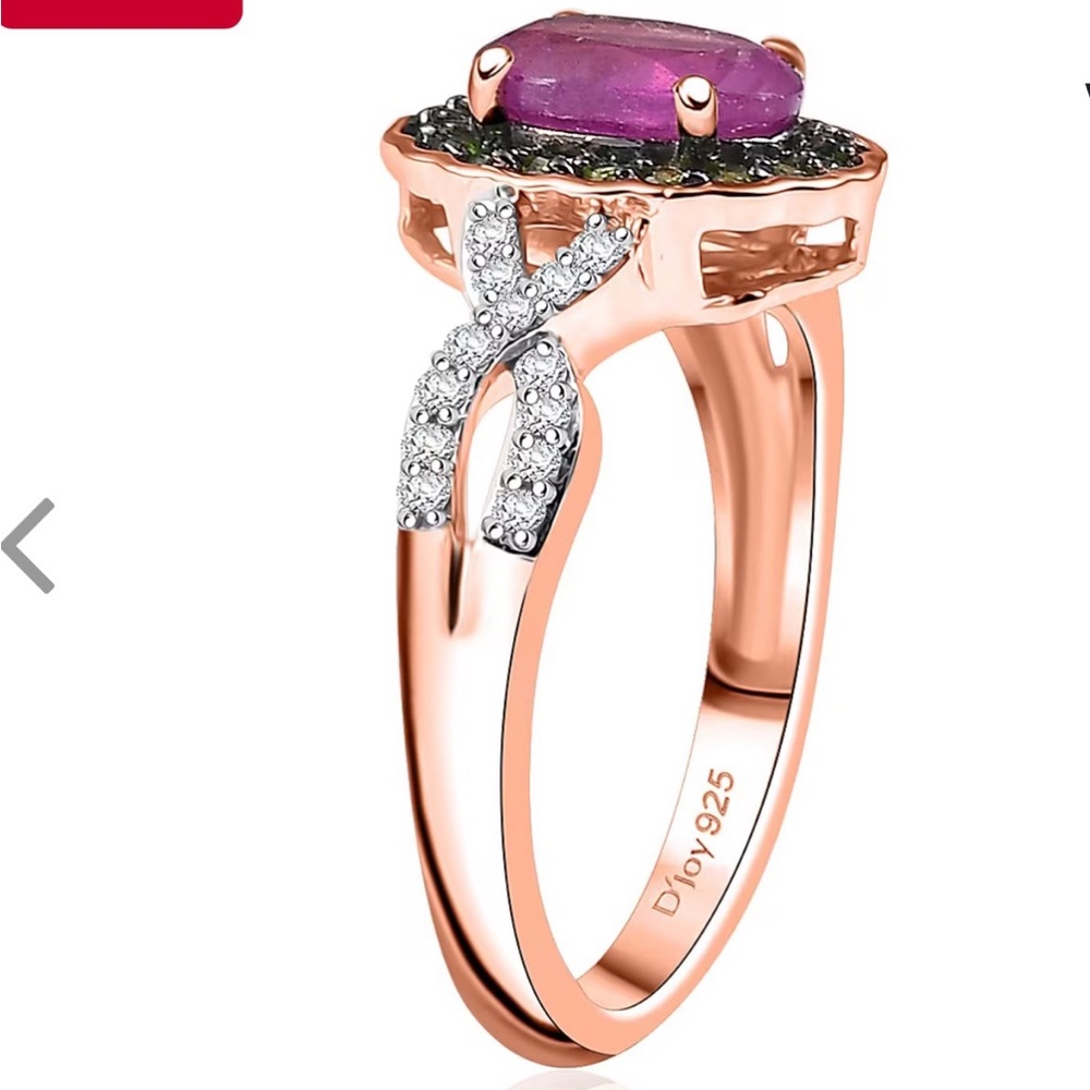 Genuine Hot Pink Sapphire Ring - Picture 4 of 6